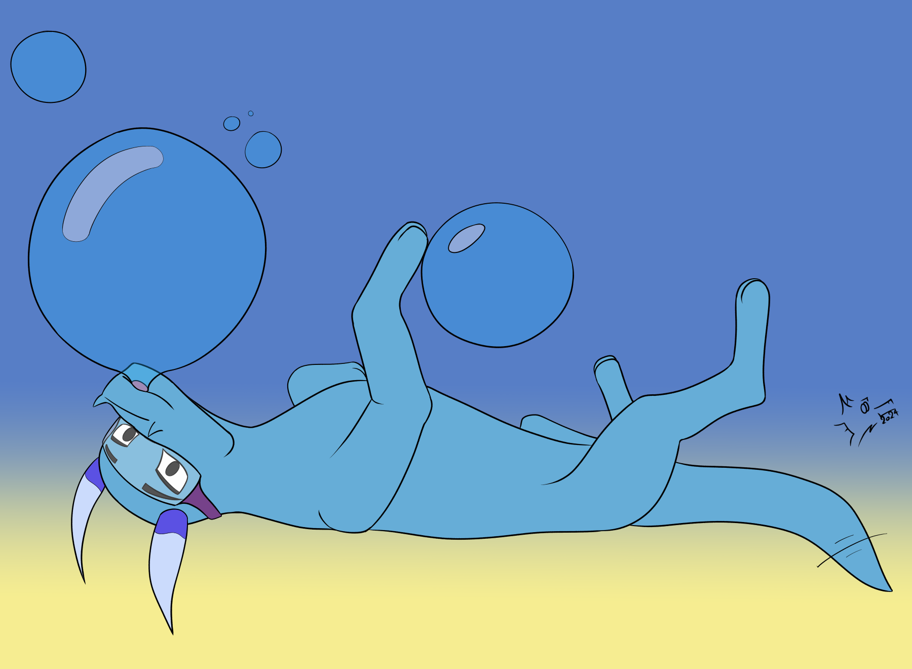 Blubby fanart with goggles