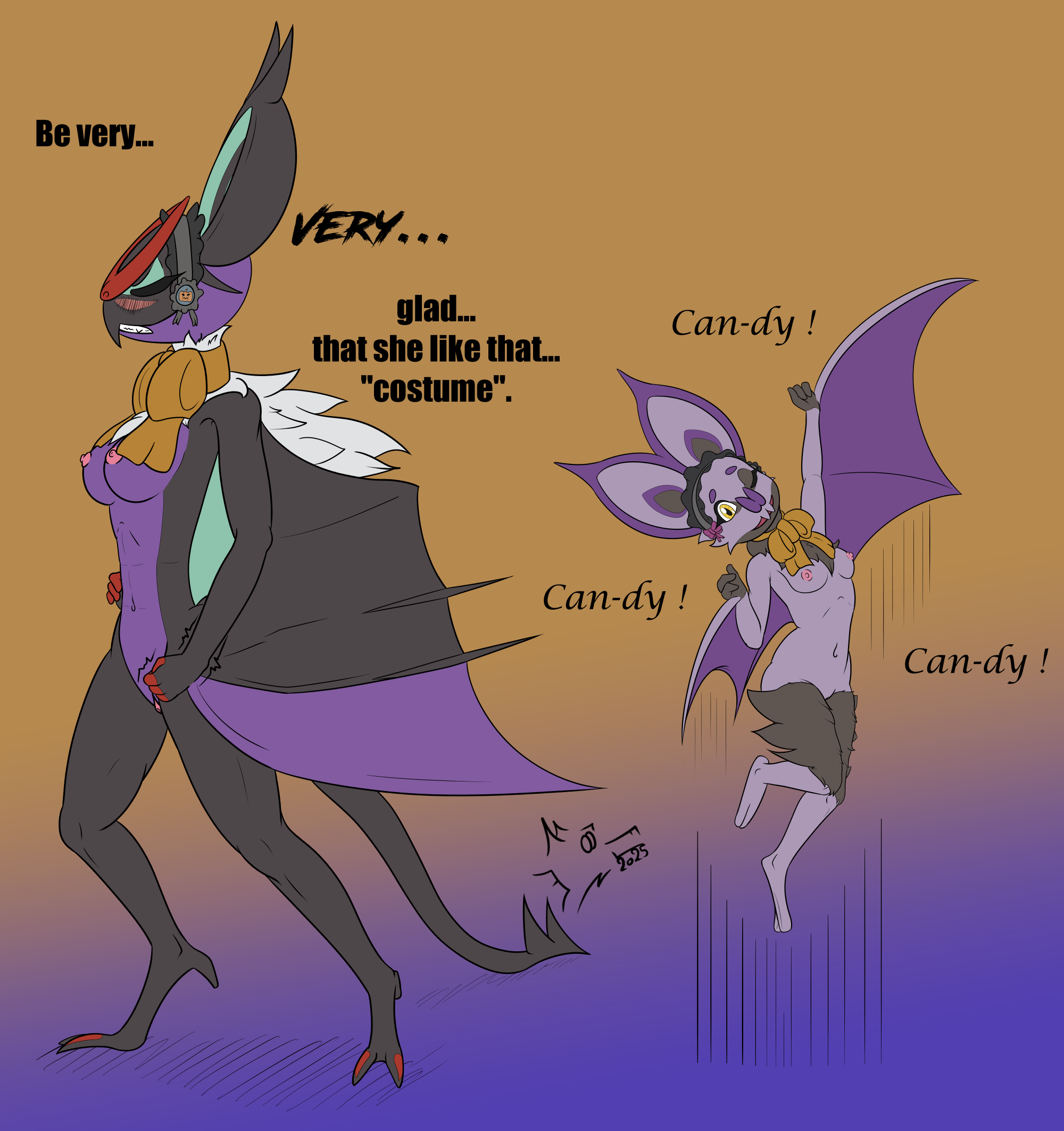 Noivern and Noibat costumed